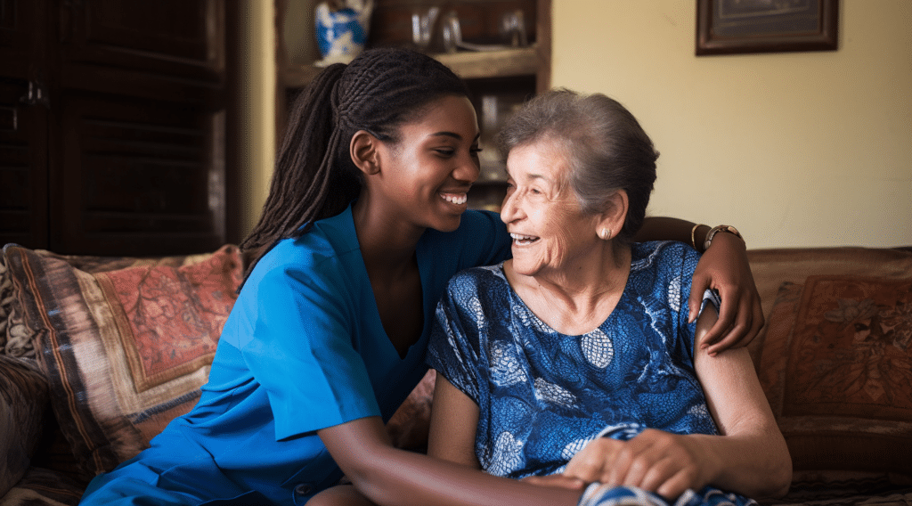 Companion care at home provides need care and socialization for seniors aging in place.