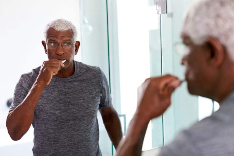 Home care helps aging seniors maintain good oral hygiene which also promotes good general health.